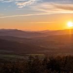 widok na góry Beskidu Niskiego
