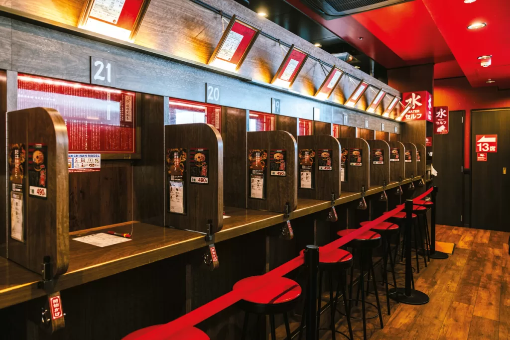 Restauracja z ramenem w Japonii