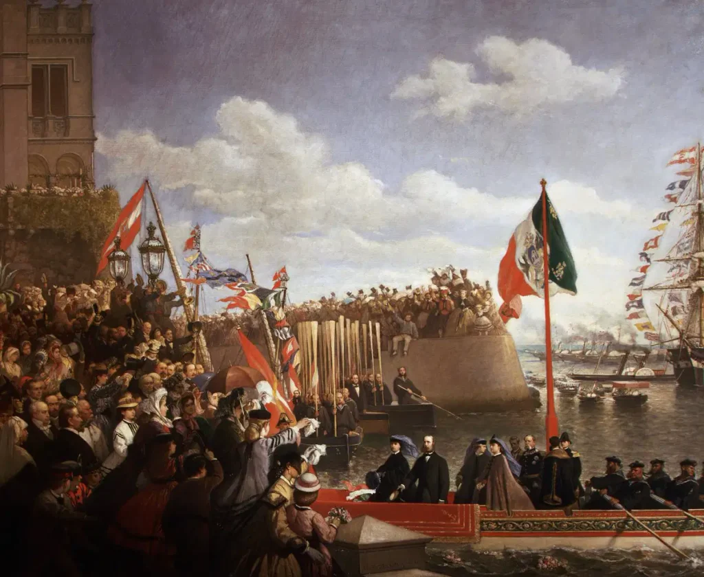 Carlotta Massimiliano Partenza Miramare