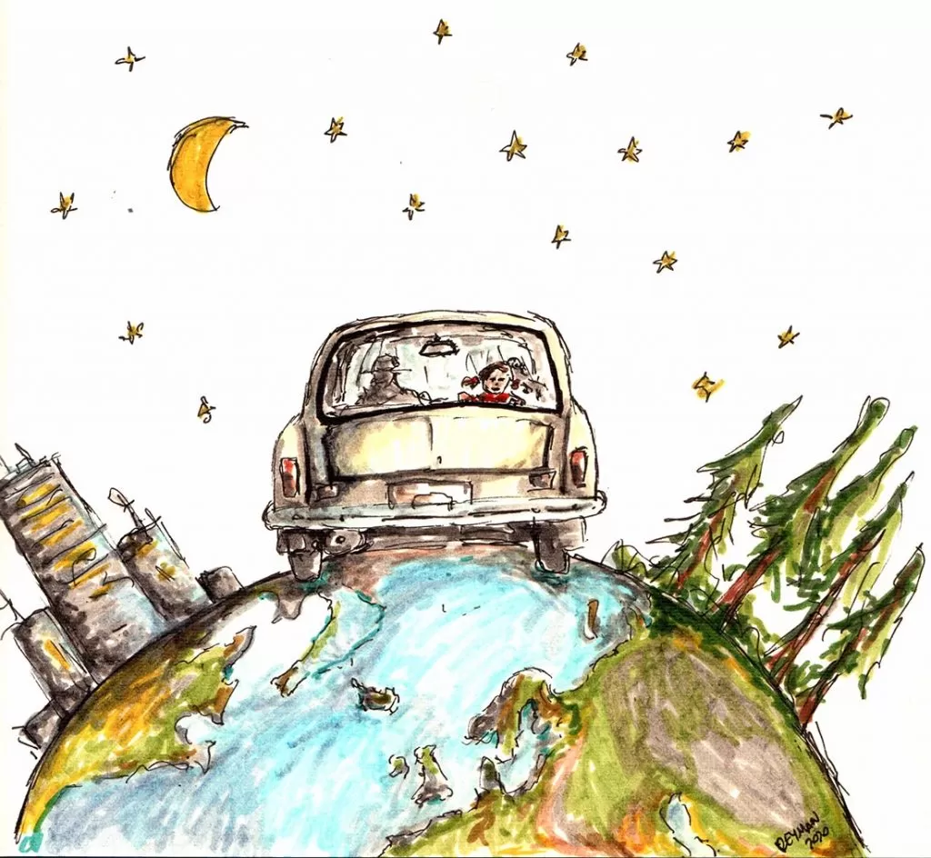 podróżowanie samochodem nocą