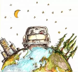 podróżowanie samochodem nocą