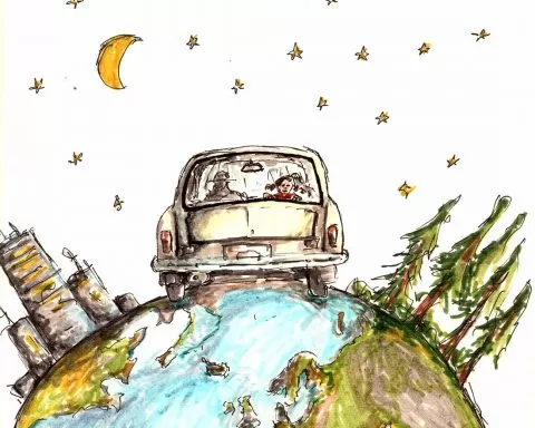 podróżowanie samochodem nocą