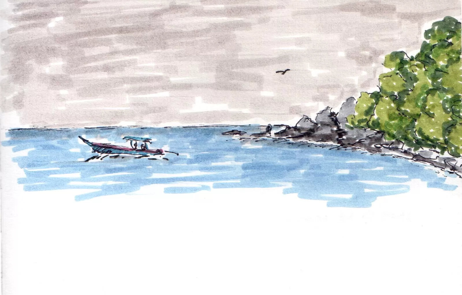 rysunek azjatyckiej plazy