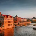 praga widok na miasto od rzeki