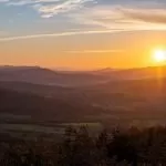 widok na góry Beskidu Niskiego